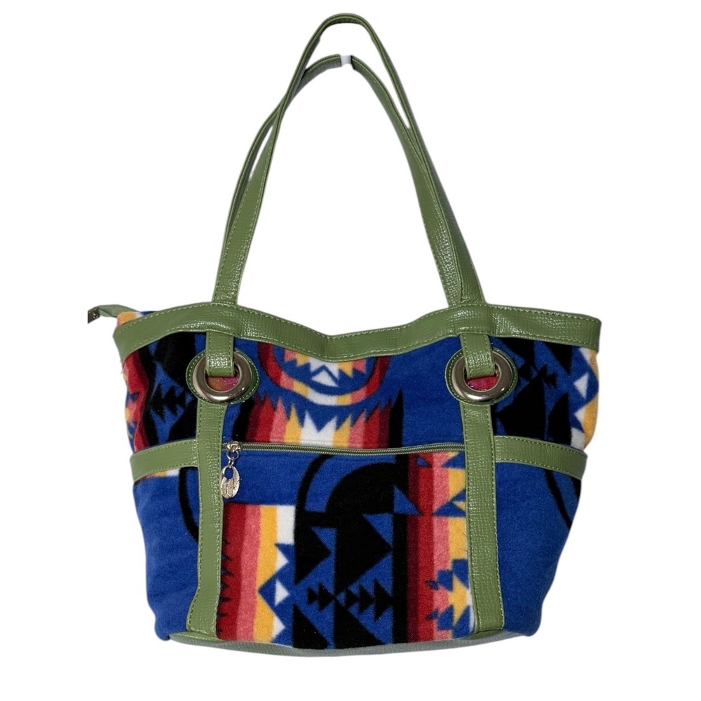 Southwestern Geometric Fleece Women's Tote Bag Boho Western
